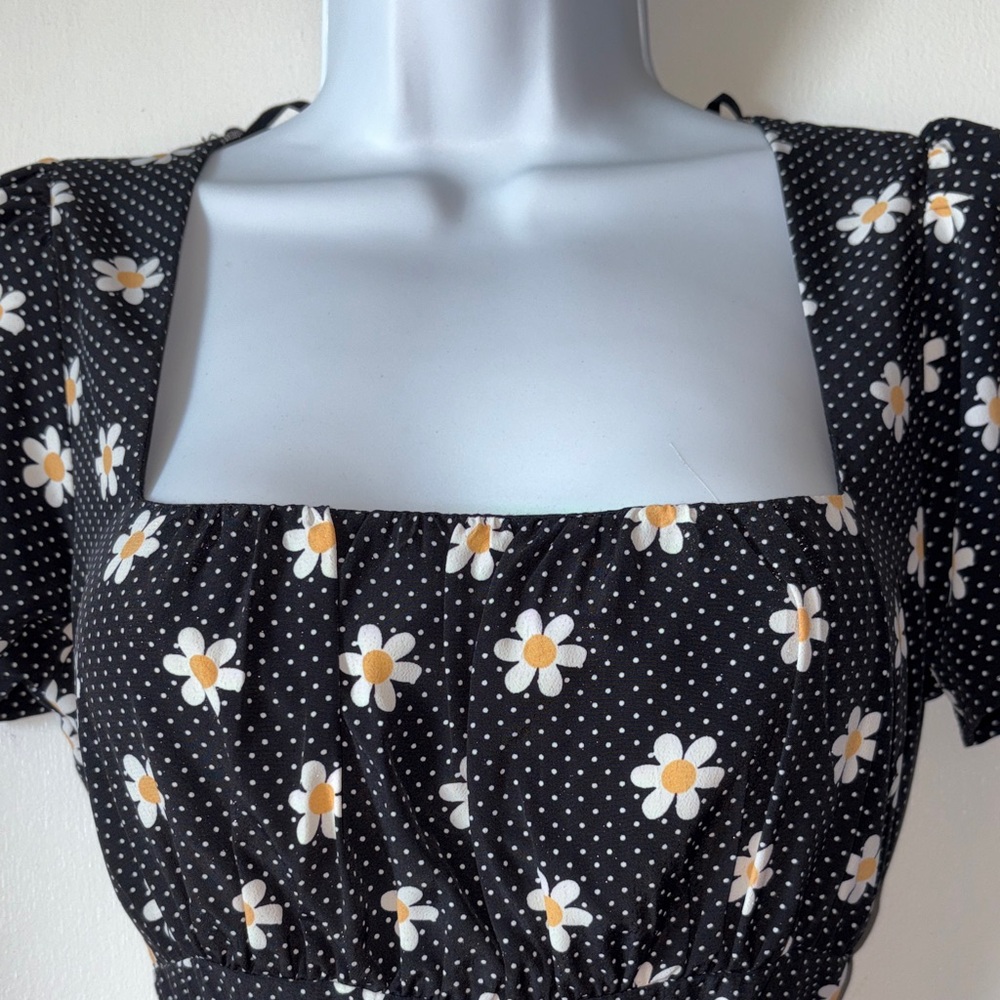 Womens|Dress short squareneck#floral#coastalcowgirl#cottagecore#Y2K#romantic - Picture 2 of 7